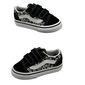 Vans Kids Black and White Sneakers